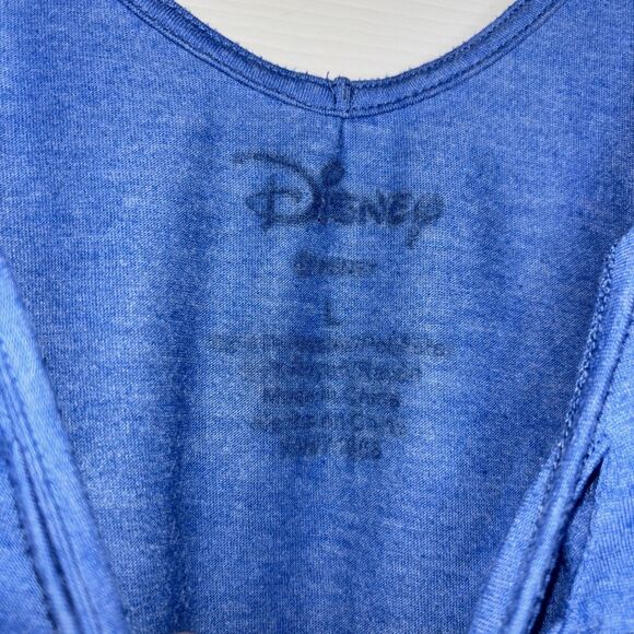 Disney Large ‘Stitch’ Lilo & Stitch Womens Blue Tank Top Large Criss Cross Front - Picture 2 of 6